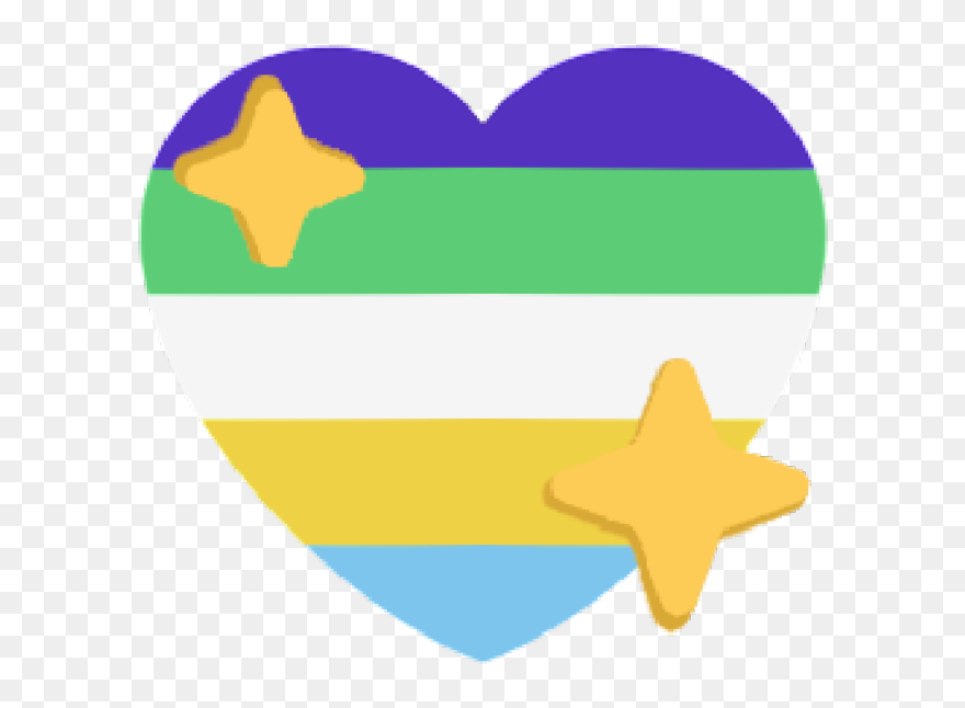 Image - Pride Sparkle Heart Transparent Emoji Clipart