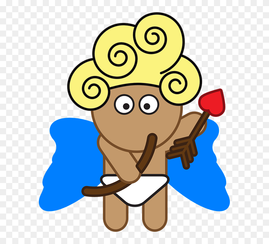 Cupid Clipart Modern - Cupido En Pañal - Png Download