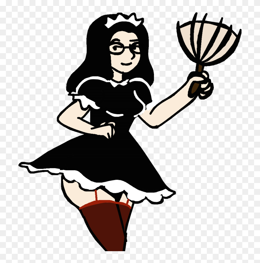 French Maid Cko - Cartoon Clipart