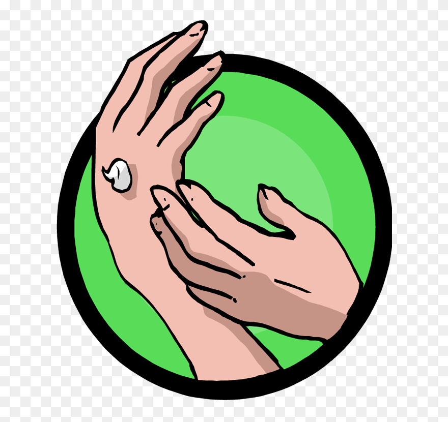 Back Rub Clipart - Hand Massage Clip Art - Png Download