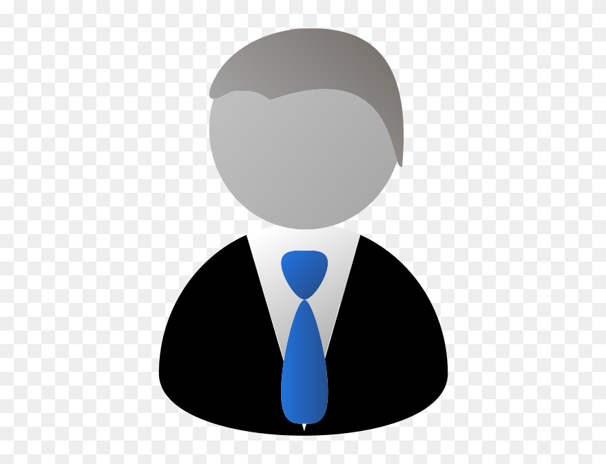 Faceless Man In Suit Icon - Person Clip Art - Png Download