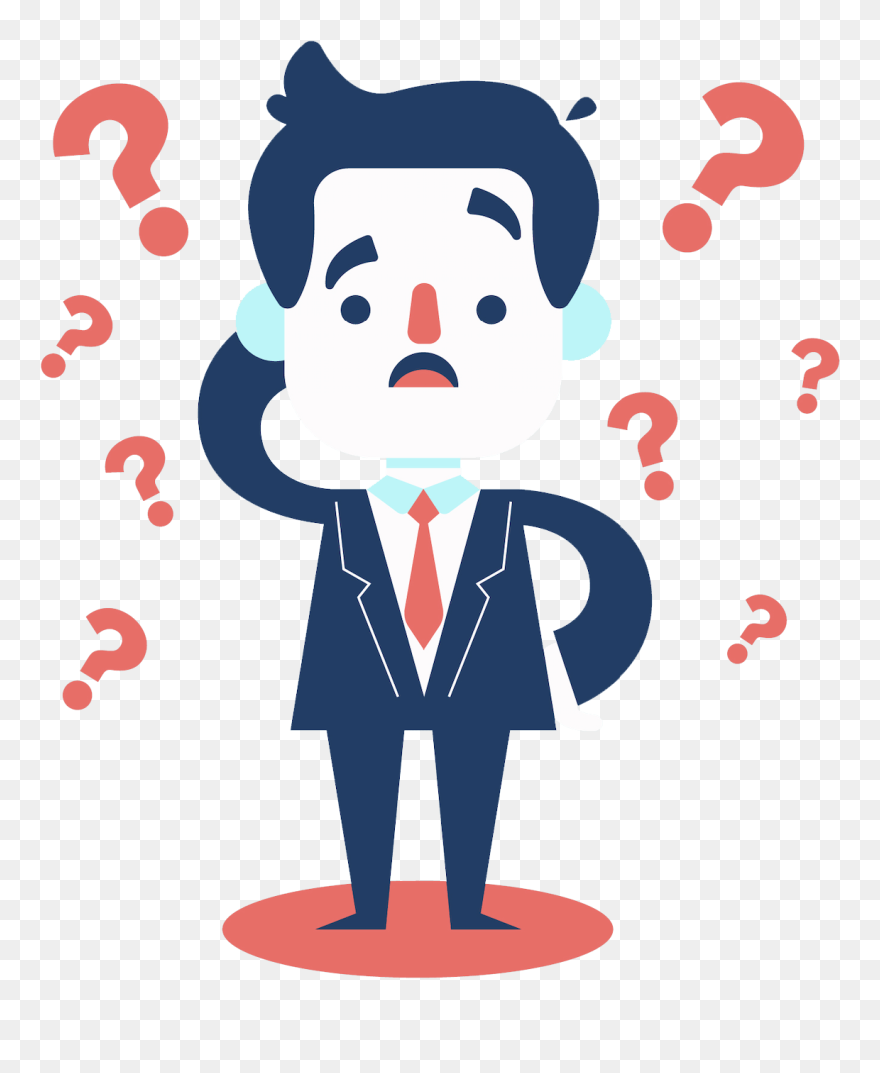 Questions Suit Guy - Person With Question Mark Clipart - Png Download