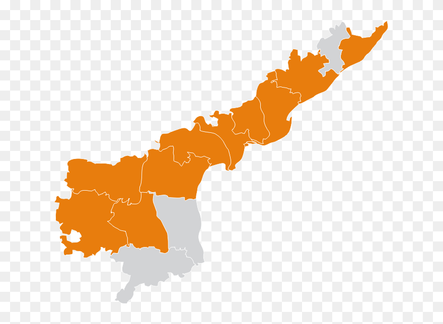 Population Density In Andhra Pradesh Clipart