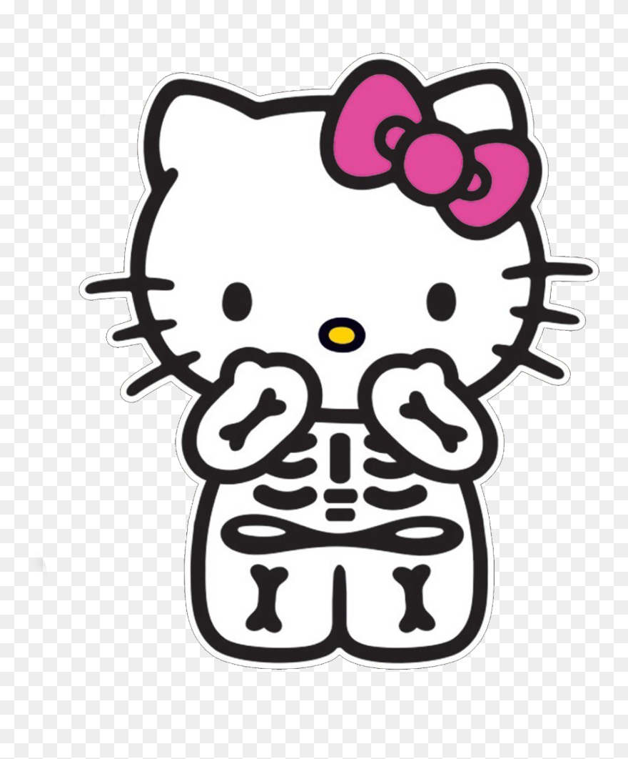 #hellokitty #hellokittysticker #hellokittyhalloween - Hello Kitty Transparent Png Clipart