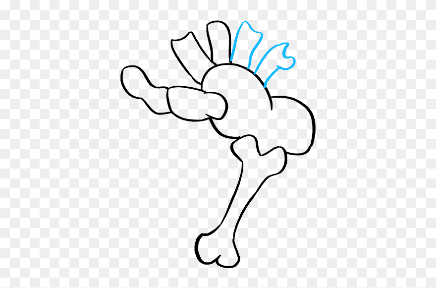 How To Draw Skeleton Hand Clipart