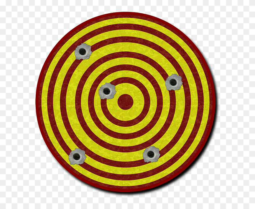 Target With Bullet Holes Png Clipart