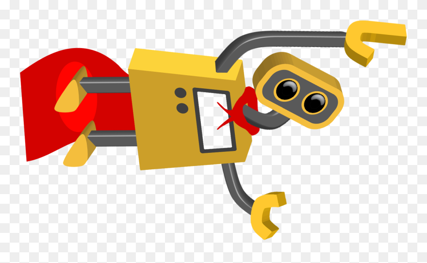 Flying Robot Transparent Background Clipart