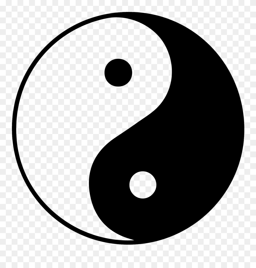 Ying Yang - Simple Balance In Art Clipart