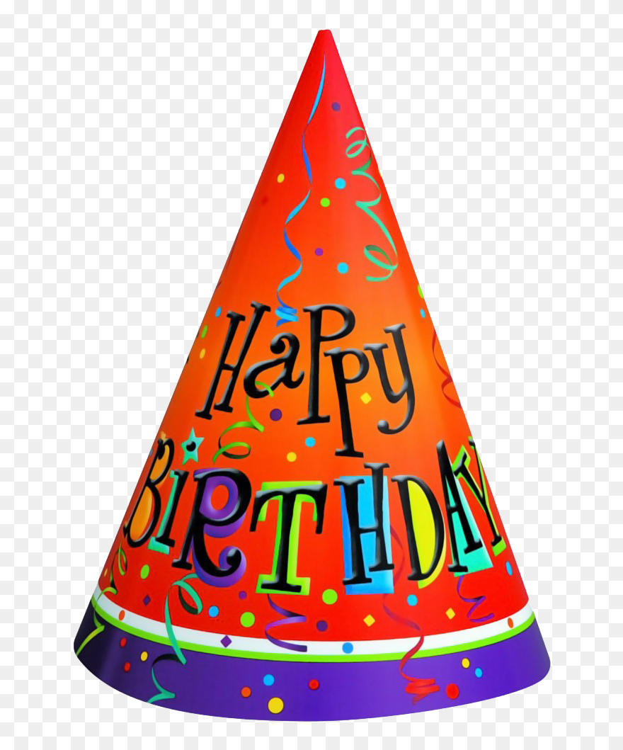 Birthday Party Hat Clip Art - Happy Birthday Hat Png Transparent Png