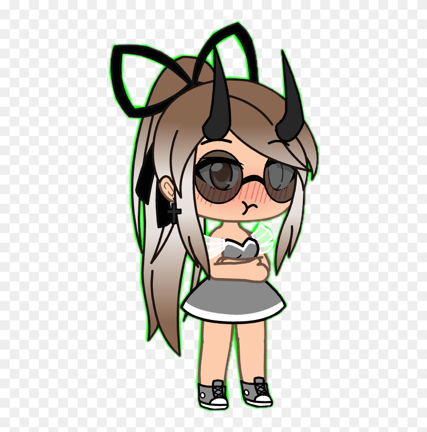 #gacha #gacva #gachalife #girl #horns #daredevil #devil - Gacha Life Devil Girls Clipart