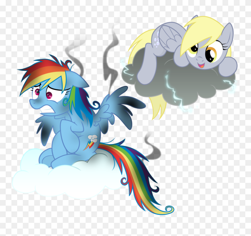 Rainbow Dash Derpy Hooves Twilight Sparkle Princess - Mlp Rainbow Dash In A Cloud Clipart