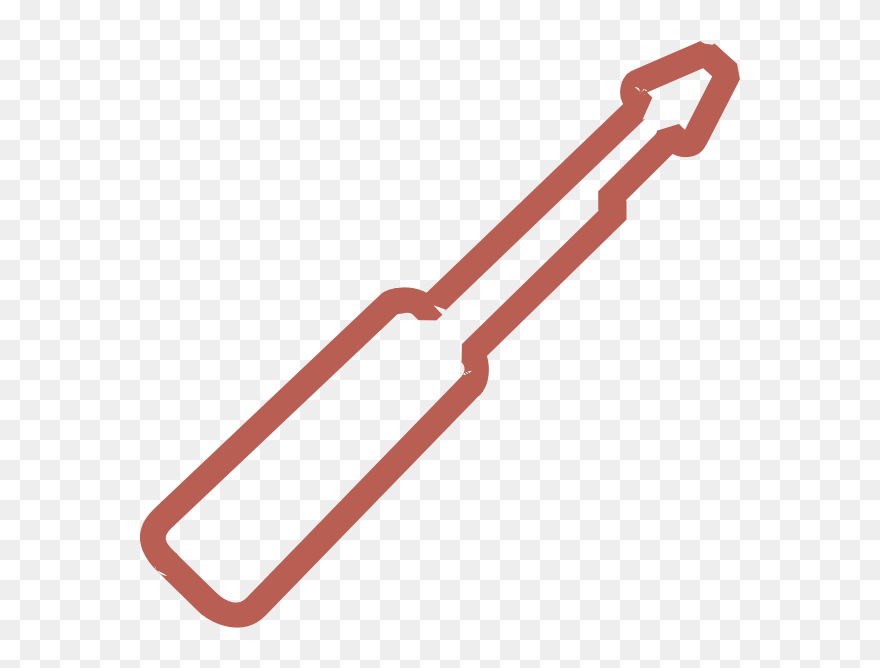 Screwdriver Schematic - Clip Art - Png Download