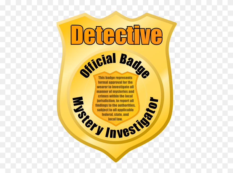 Police Detective Badge Remix Monsterbraingames - Emblem Clipart