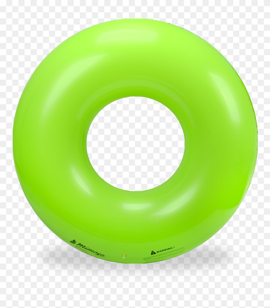 Bright Green Round Tube Pool Float - Ring Green Pool Float Clipart