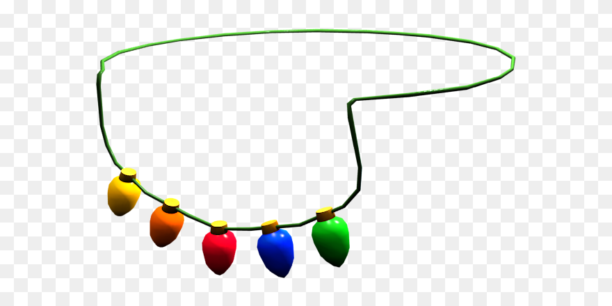 Christmas Lights Necklace Png, Picture - Portable Network Graphics Clipart