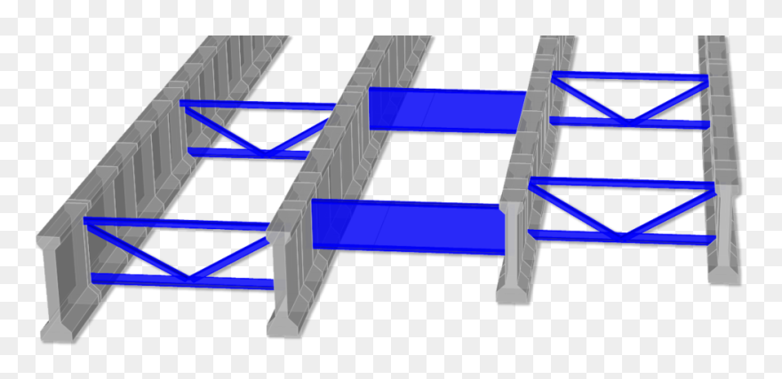 Vigas Diafragma Metalicas En Puentes Clipart