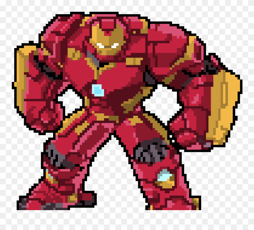 Pixel Art Avengers Logo Clipart