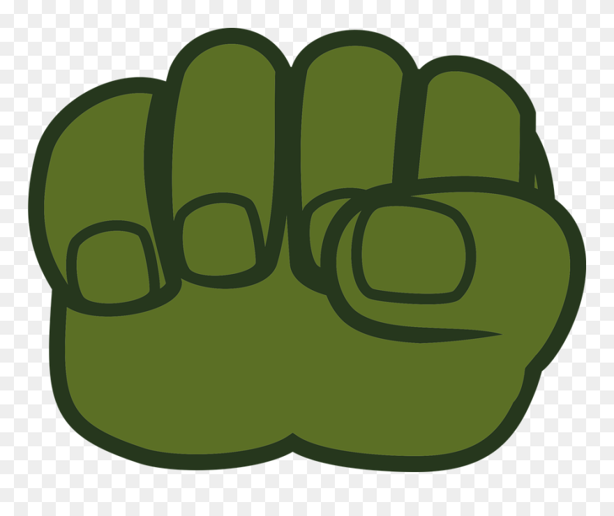 Hulk Png - Mao Do Hulk Verde Png Clipart