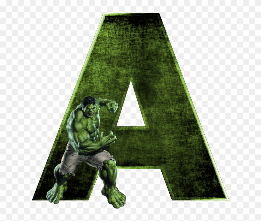 Alfabeto Do Hulk Png - Hulk Superhero Clipart