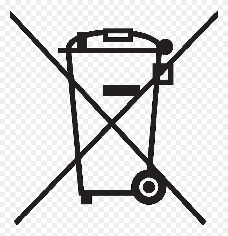Recycle, Can, Out, Container, Trash, Away, Garbage - Don T Recycle Logo Clipart
