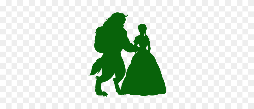 Transparent Beauty And The Beast Silhouette Clip Art - Tinkerbell Disney Castle Silhouette - Png Download