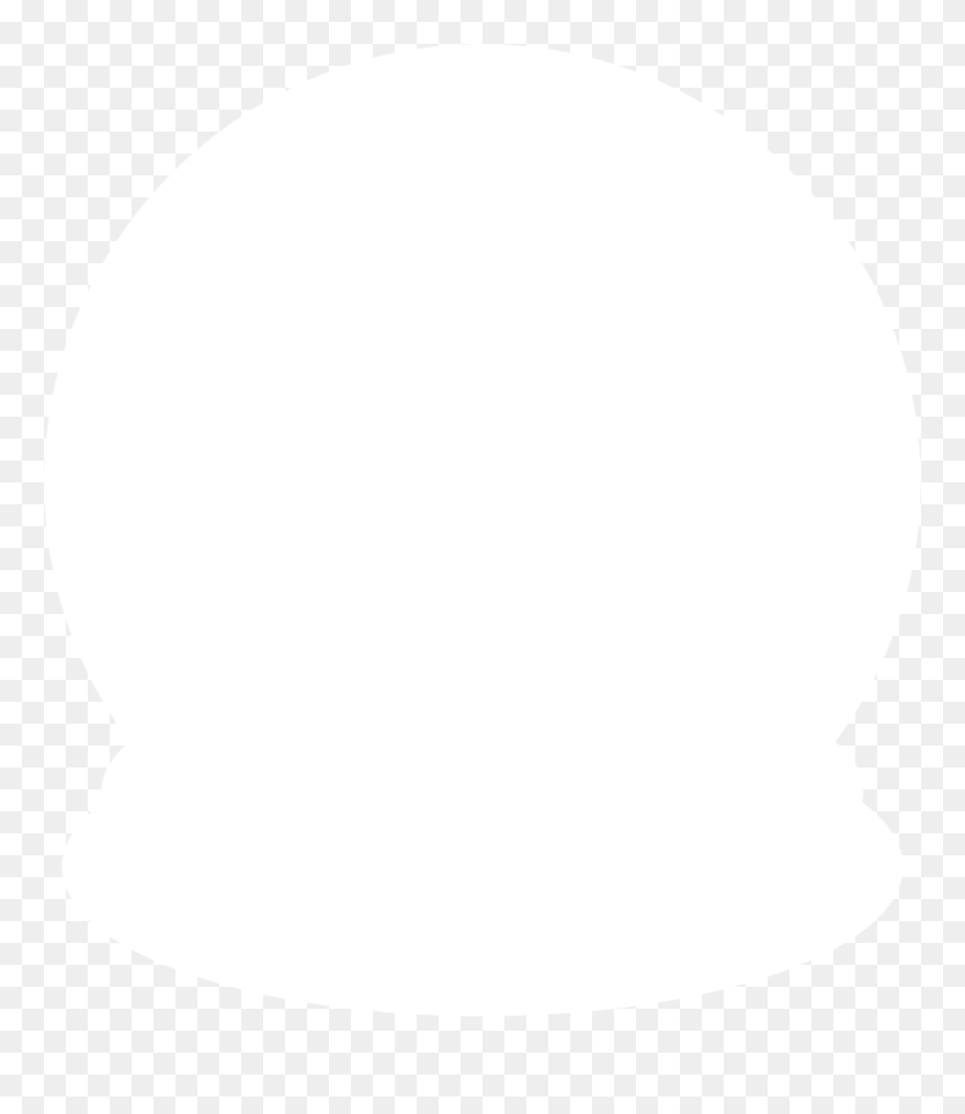 Snow Globe Silhouette By Paperlightbox - Circle Clipart