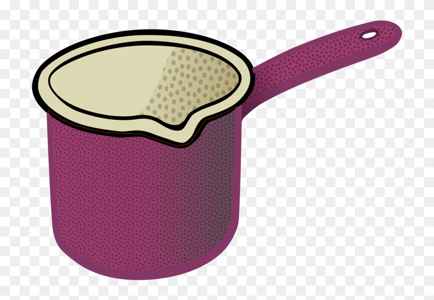 Purple,cookware And Bakeware,line Art - Milk Pot Clipart - Png Download