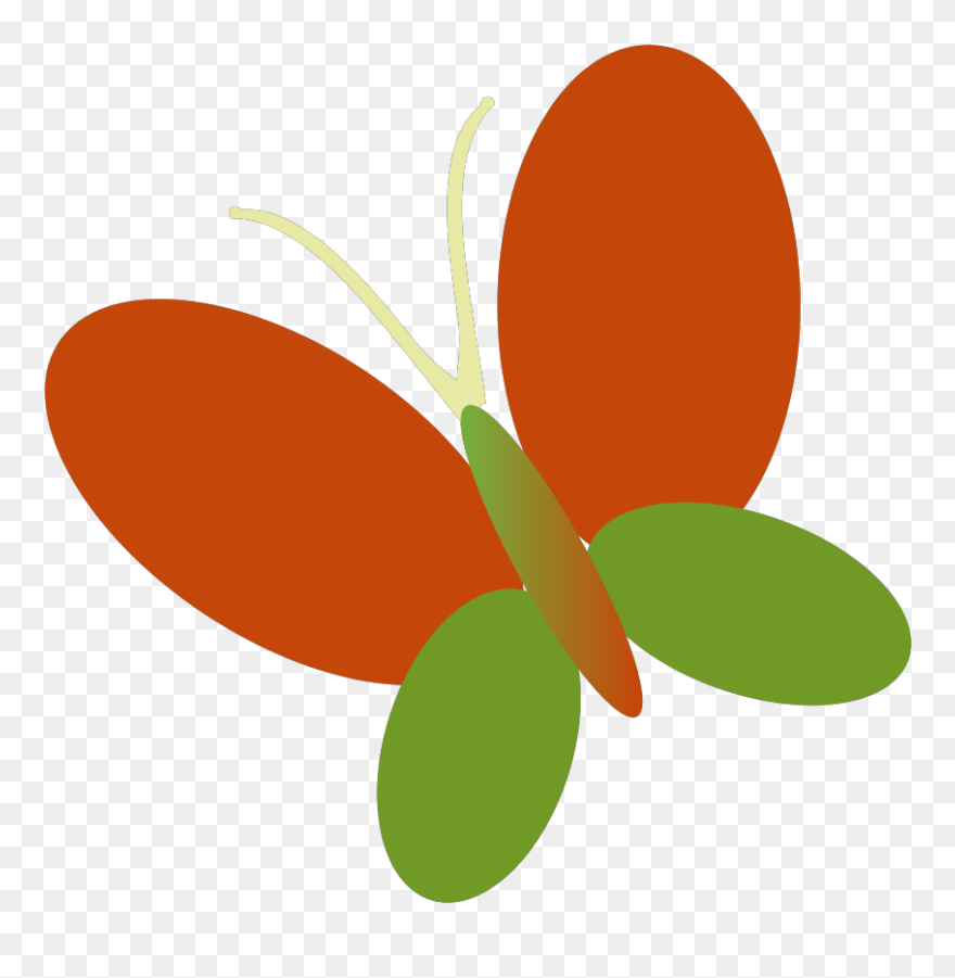 Retro Butterfly Svg Clip Arts - Colorful Clip Art Butterfly - Png Download