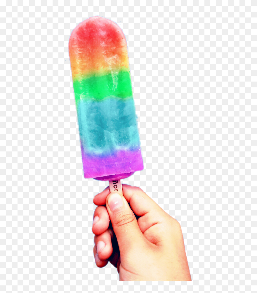 Rainbow Popsicle Transparent Clipart