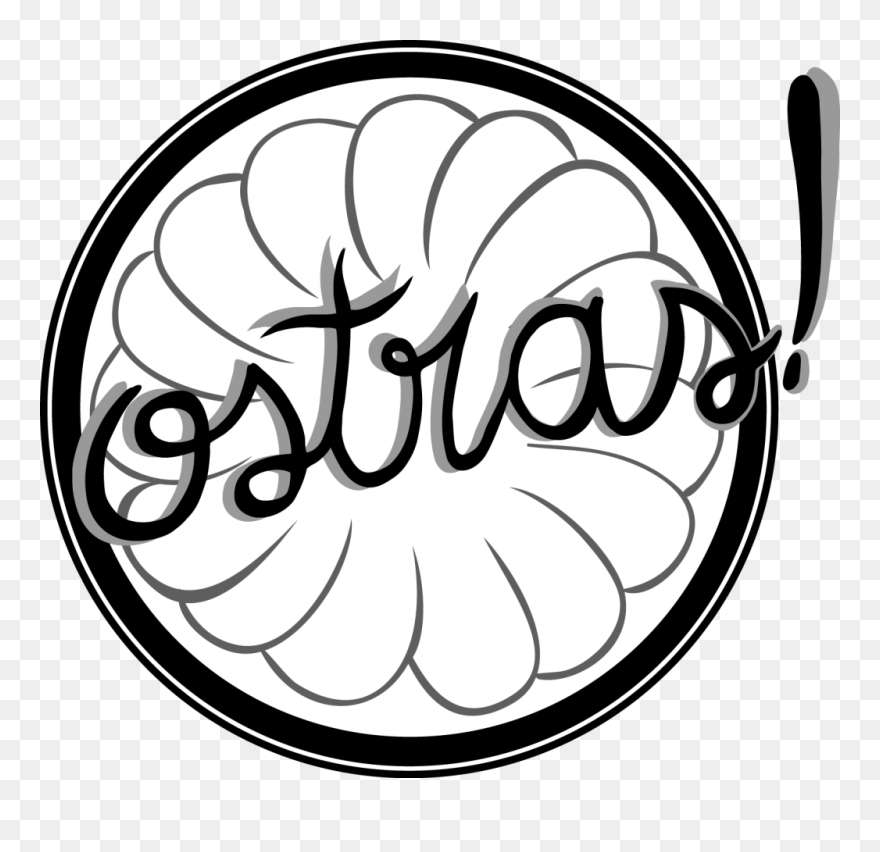 Ostras - Line Art Clipart