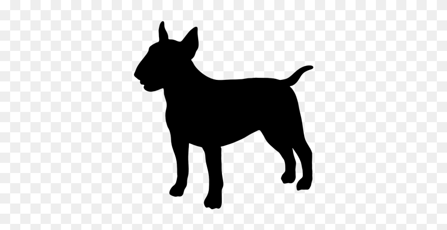 Staffordshire Bull Terrier Boston Terrier Bulldog Pit - Bull Terrier Silhouette Png Clipart