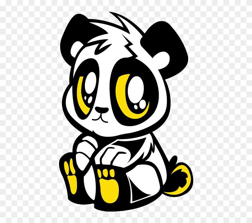 Lightning Pandas Logo Clipart