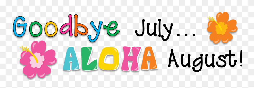 Day Clipart Month - July August Clip Art - Png Download