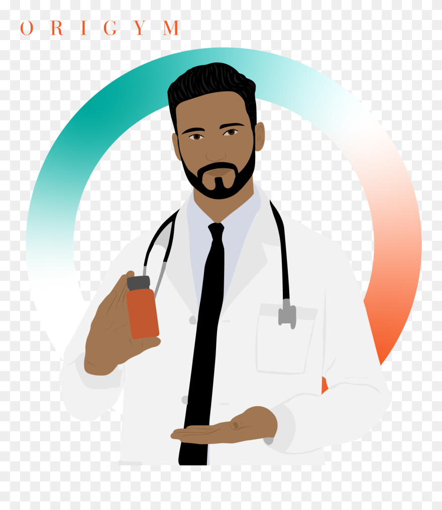 Average Sports Nutritionist Salary Man With Supplements Clipart