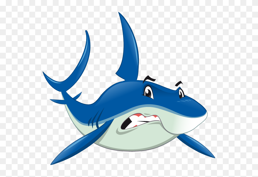 Shark Jaws Benthic Zone - Whale Cartoon Drawing Clipart