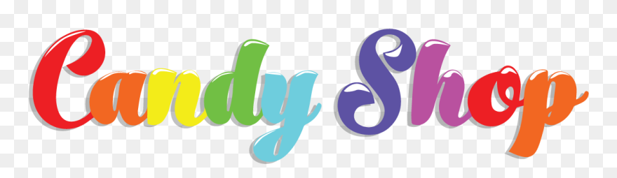 Furlscrochet Candy Shop Hooks - Candy Text Transparent Clipart