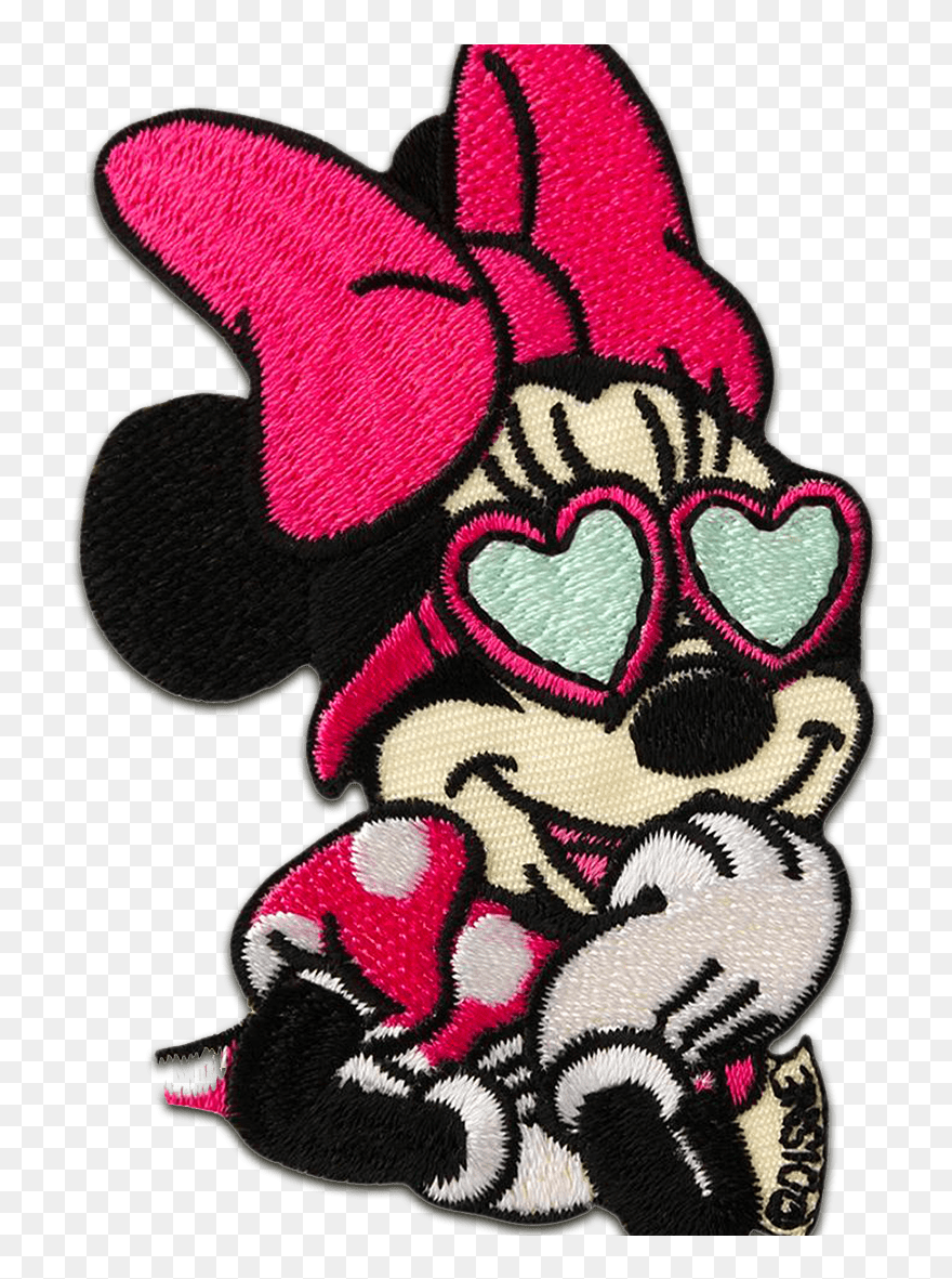 Minnie Mouse Mickey Mouse Embroidery Embroidered Patch - Embroidered Patch Patch Minnie Clipart