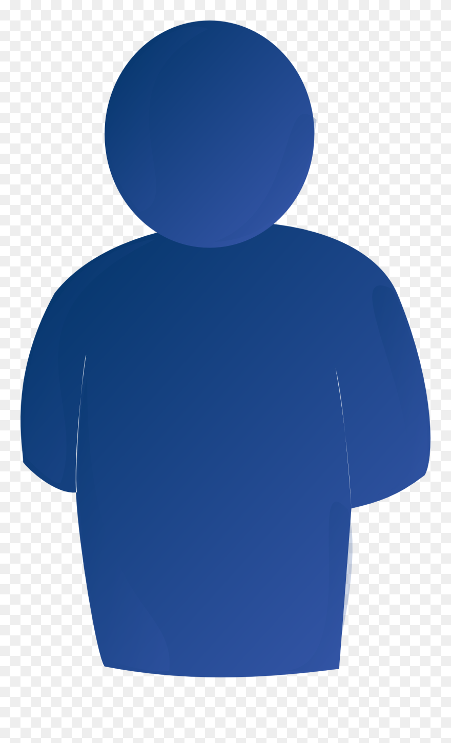 Transparent Blue Person Clipart - Cartoon Of Shadow Of Person - Png Download