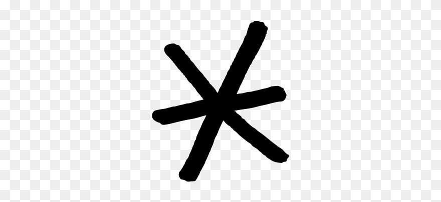 Picture - Asterix Stamp Rubber Star Clipart