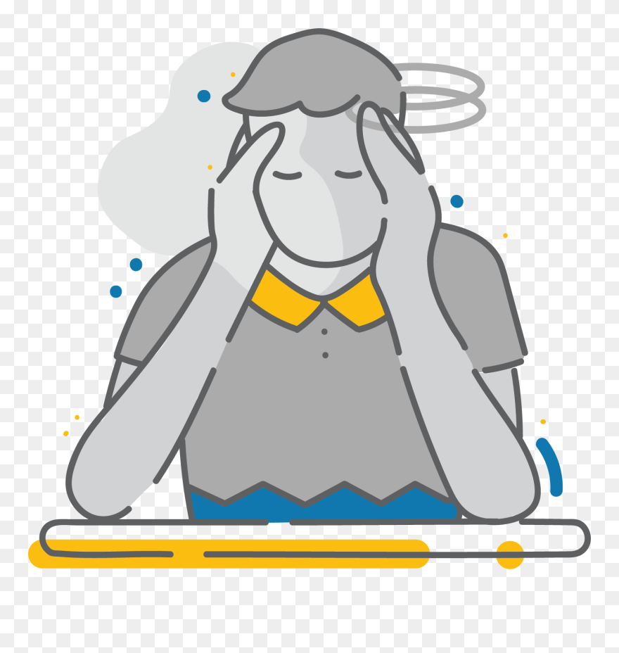 Headache - Cartoon Clipart