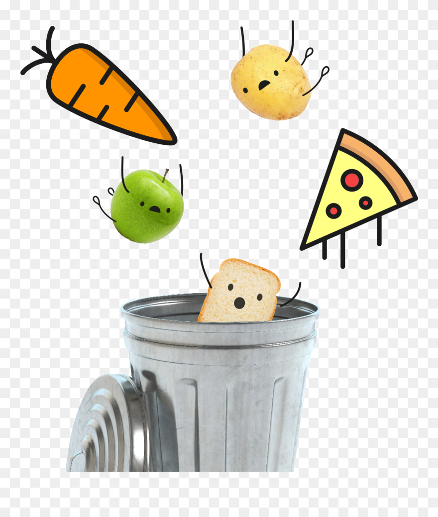 Bin Toast Apple Carrot Potato Pizza - Angielski Kosz Na Śmieci Clipart