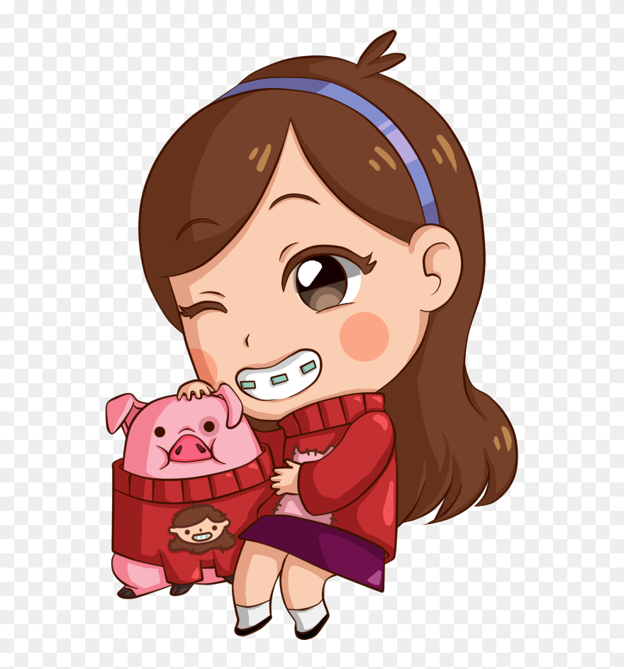 Gravity Falls Drawings - Gravity Falls Mabel And Waddles And Dipper Clipart