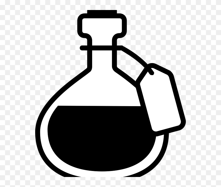 Potion Clipart Black And White - Png Download