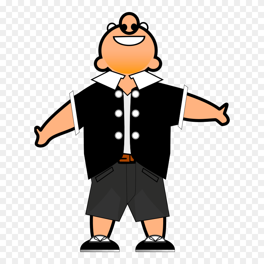 Cartoon Man Happy Png Clipart
