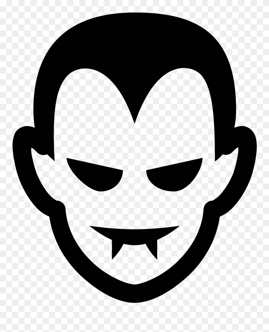 Free Download, Png And Vector - Vampire Clipart Black And White Transparent Png