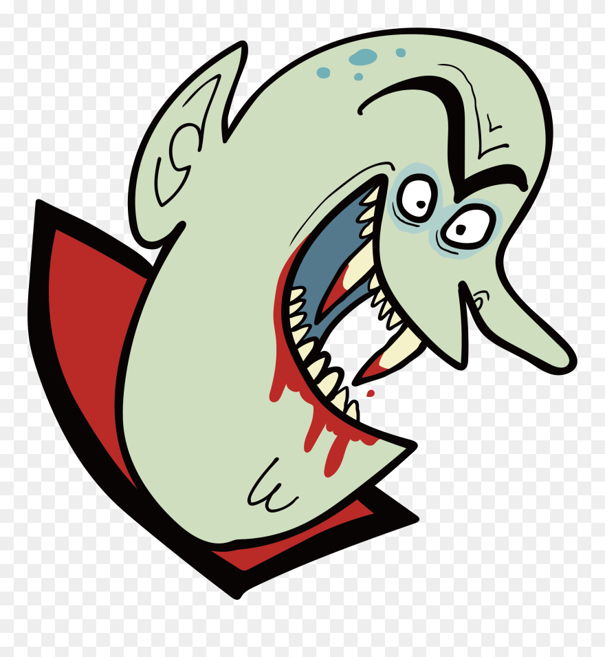 Vampire Clip Art - Transparent Background Vicious Png