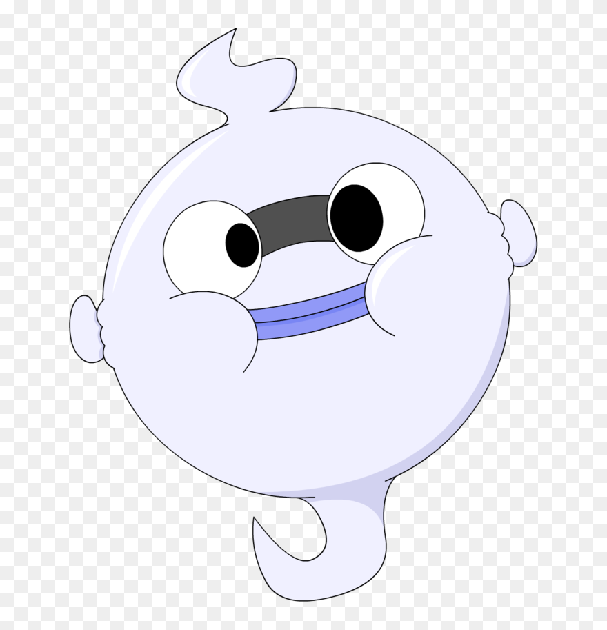 Yo-kai Watch White Nose Vertebrate Cartoon Head Black - Whisper Inflation Yokai Clipart