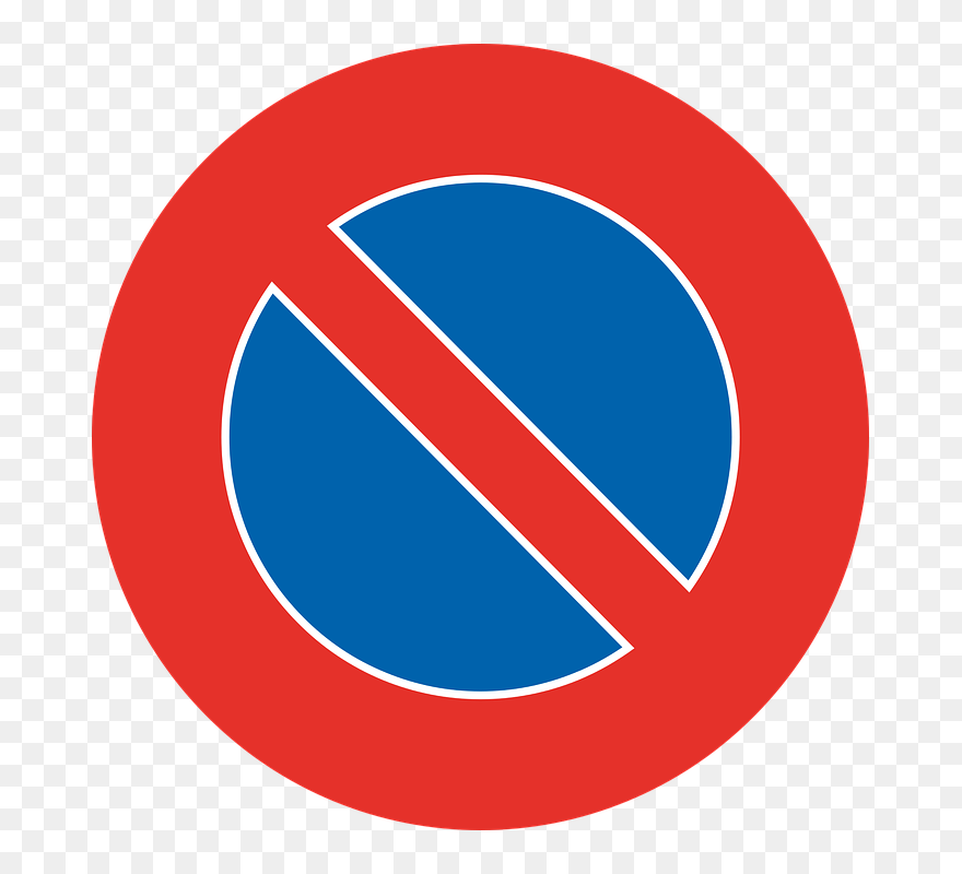 Cartello Divieto Di Sosta Vettoriale Clipart