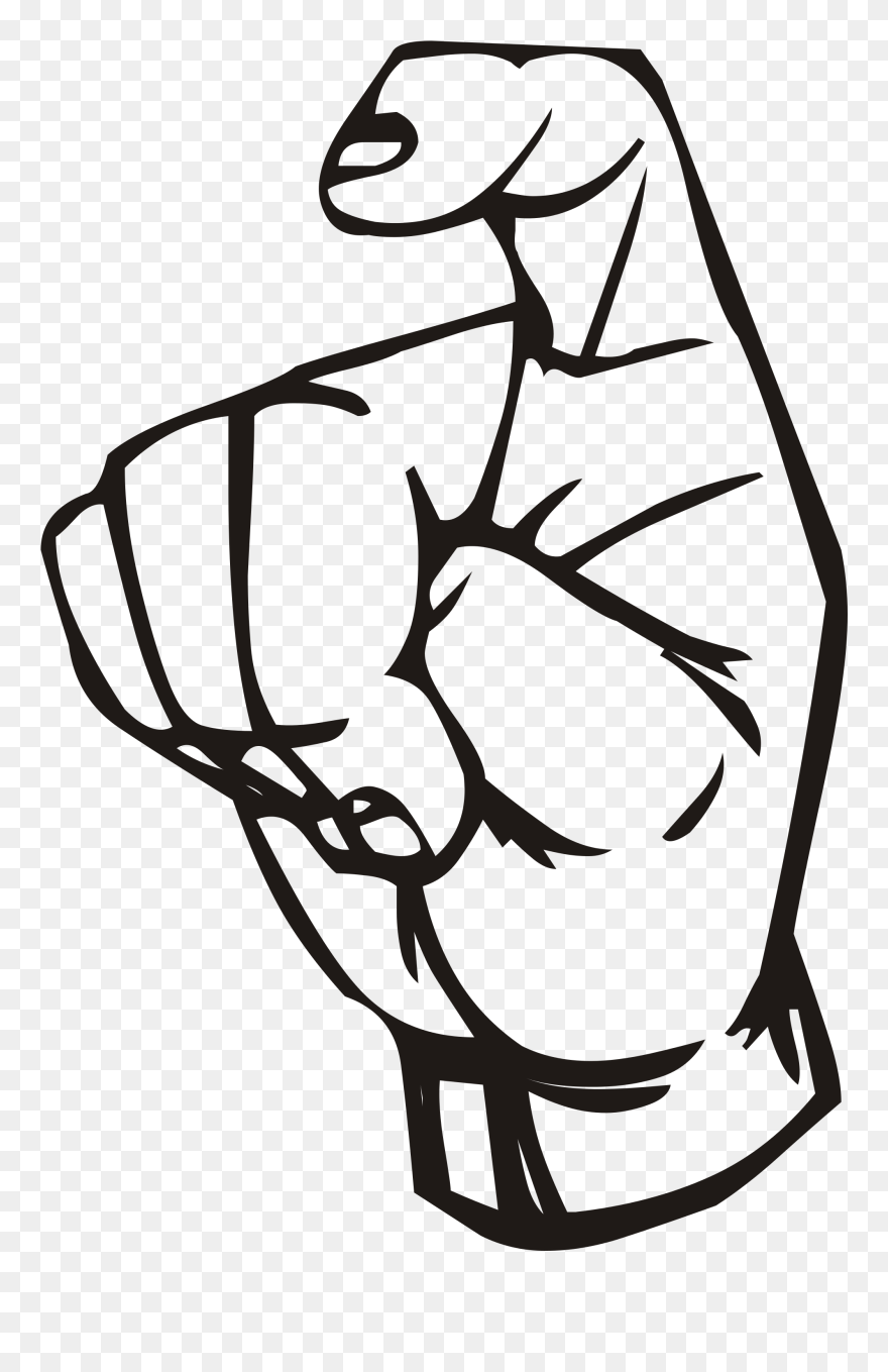 Sign Language X Clipart - Png Download