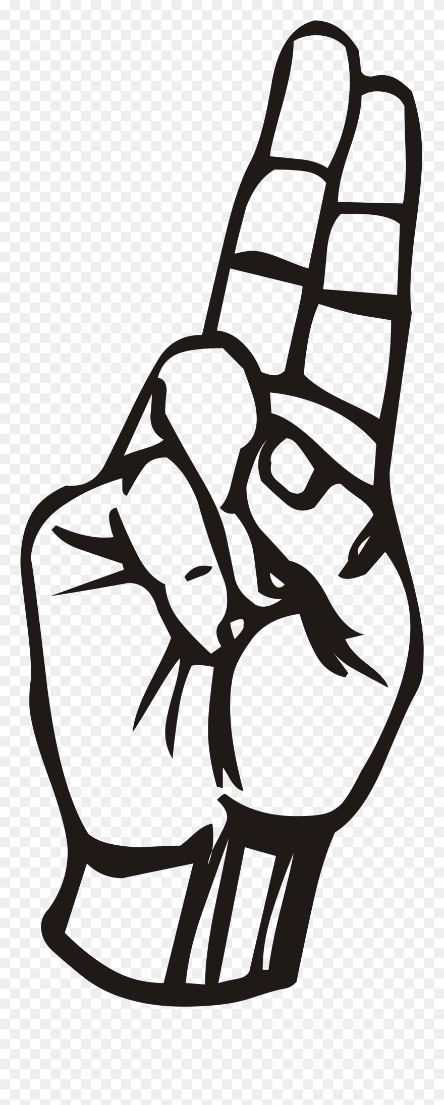 Sign Language U Png Clipart